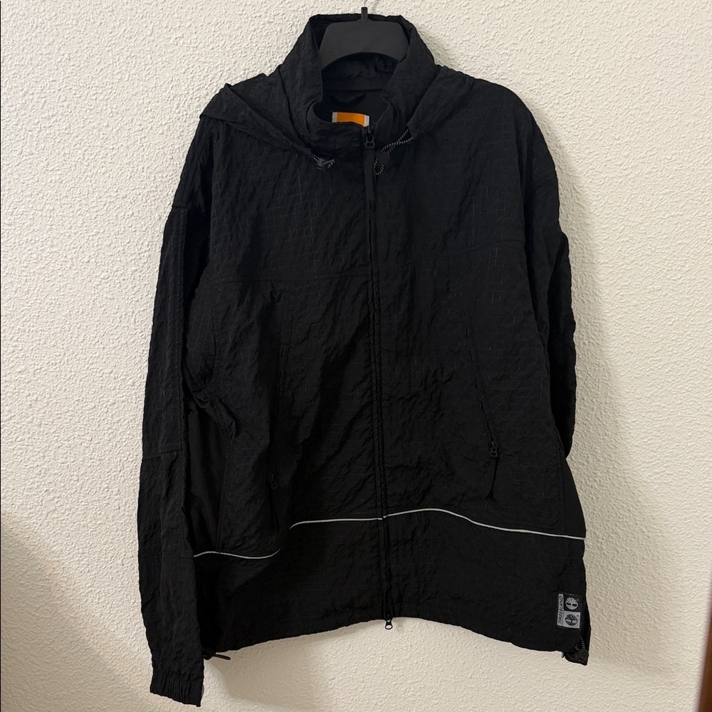 Timberland Night Hike Black Hooded Windbreaker Men’s XL